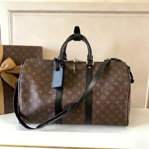 <AUTHENTIC>Louis Vuitton Canvas Travel Bag